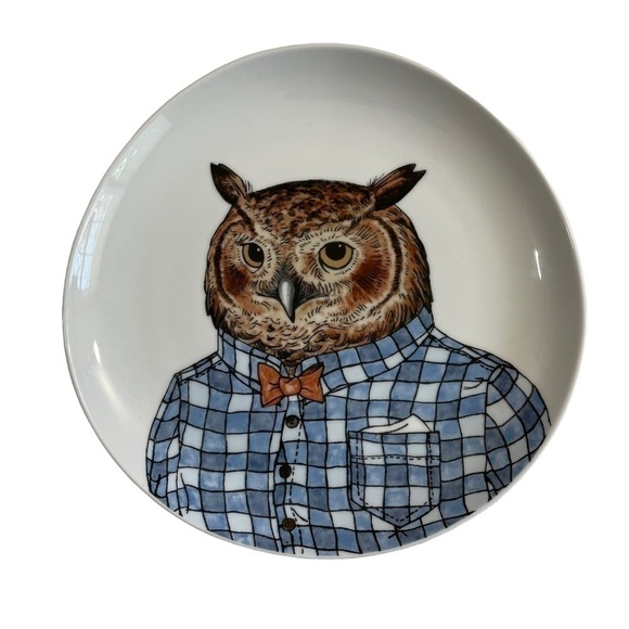 West ElmRachel Kozlowski Owl Plate - Picture 1 of 5